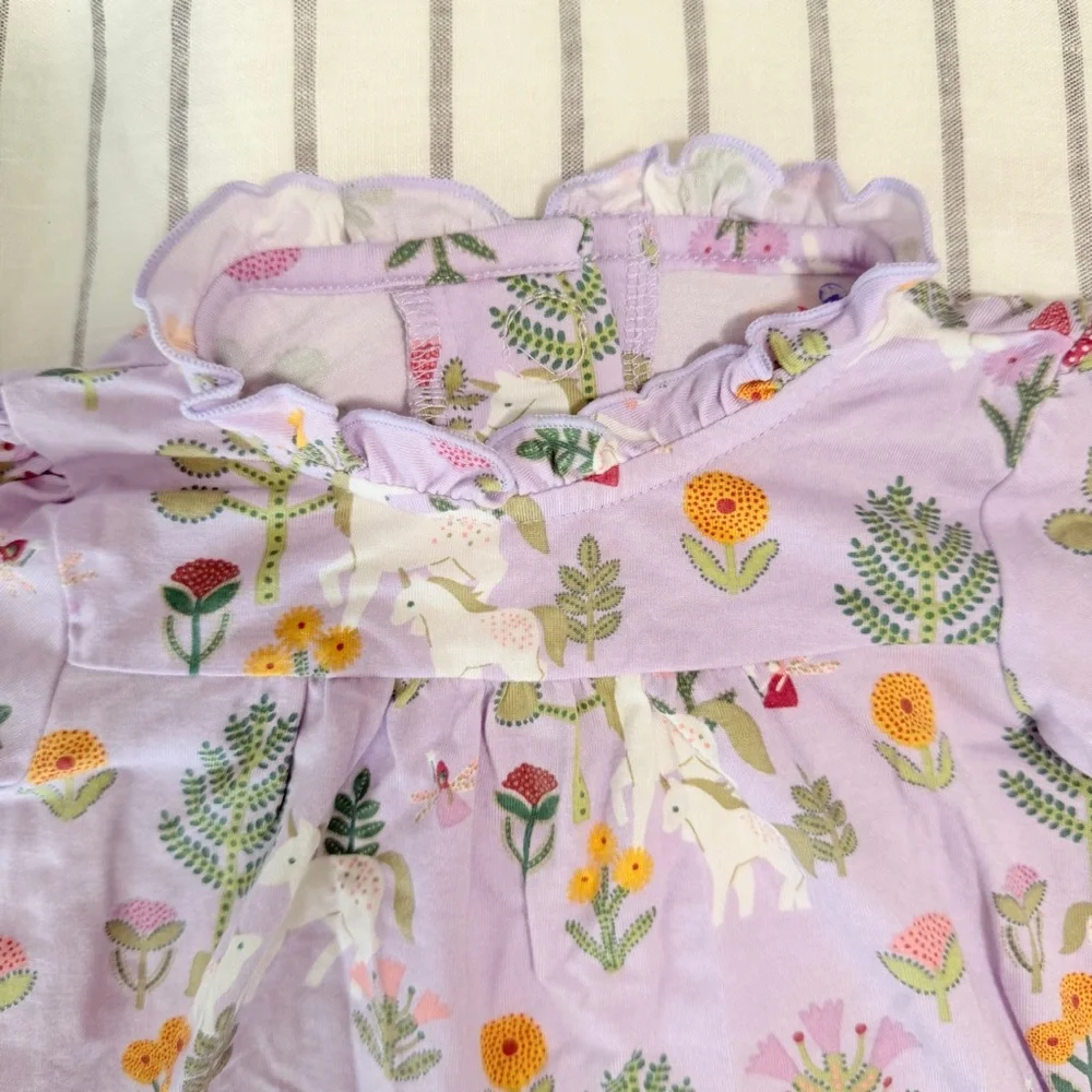 Magnetic Me Floral Unicorn‎ Baby Dress with Bloomers